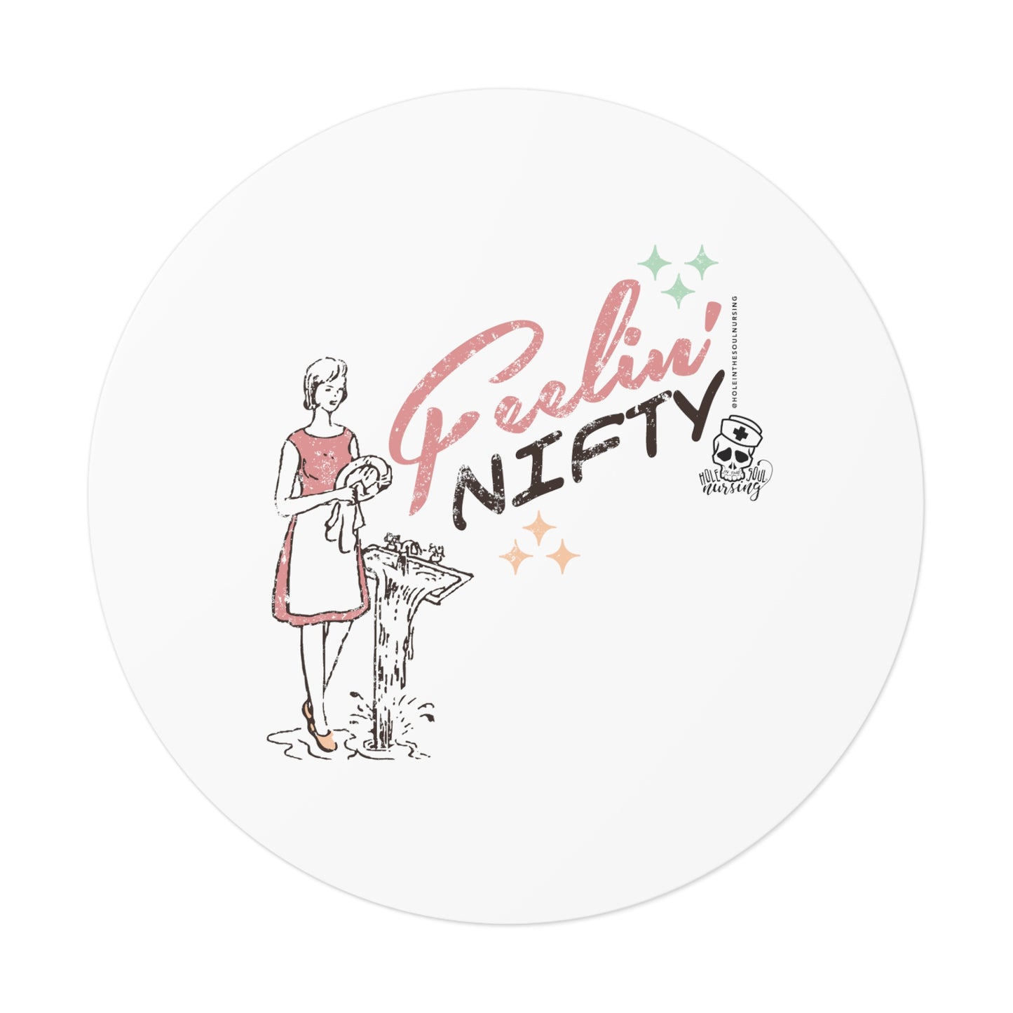 Feelin' Nifty (Girl) Vinyl Sticker