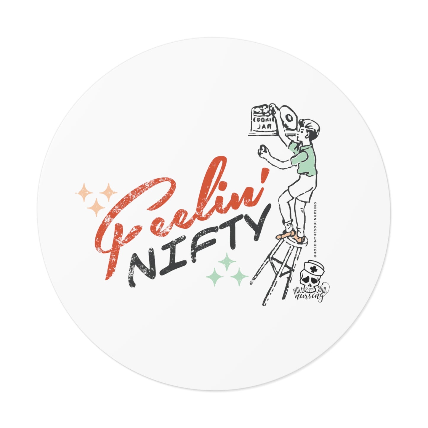 Feelin' Nifty (Boy) Vinyl Sticker