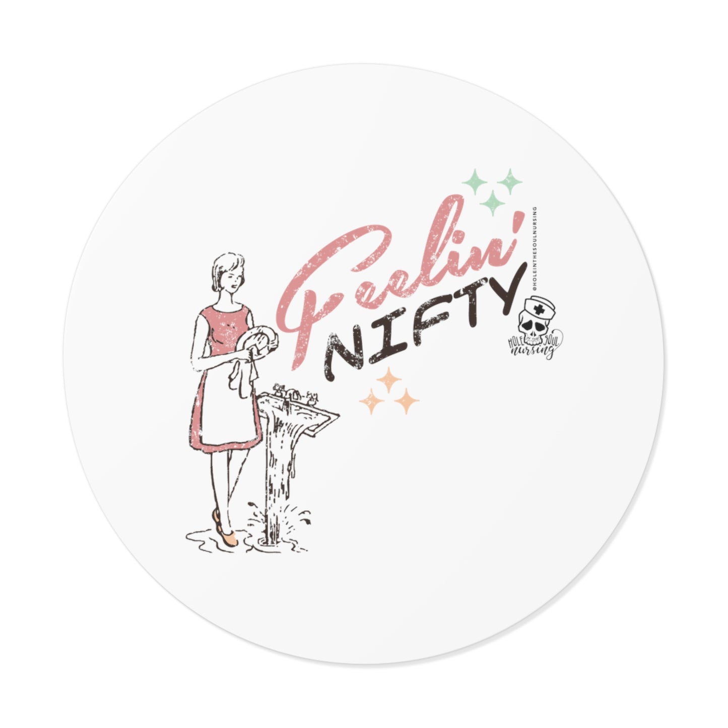 Feelin' Nifty (Girl) Vinyl Sticker