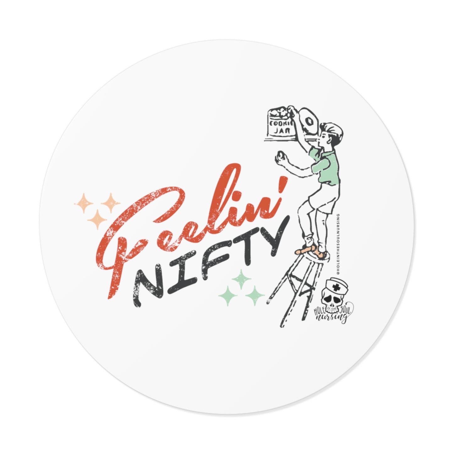 Feelin' Nifty (Boy) Vinyl Sticker