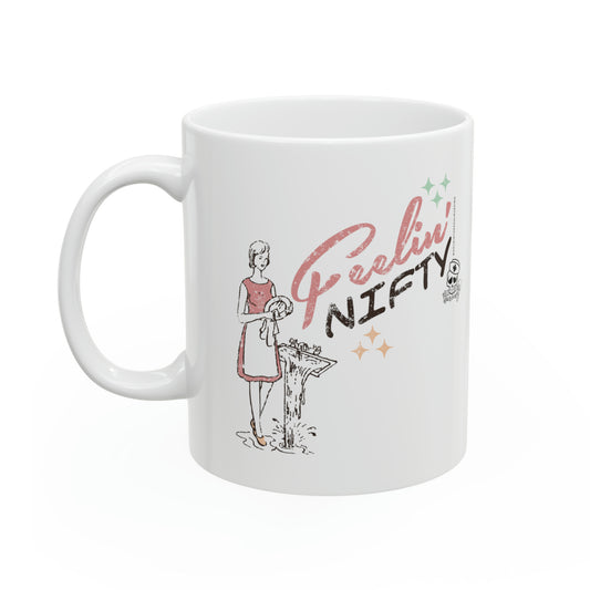 Feelin' Nifty (Girl) Ceramic Mug, 11oz